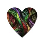 Abstract Psychedelic Heart Magnet