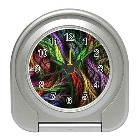Abstract Psychedelic Travel Alarm Clock from ArtsNow.com Front