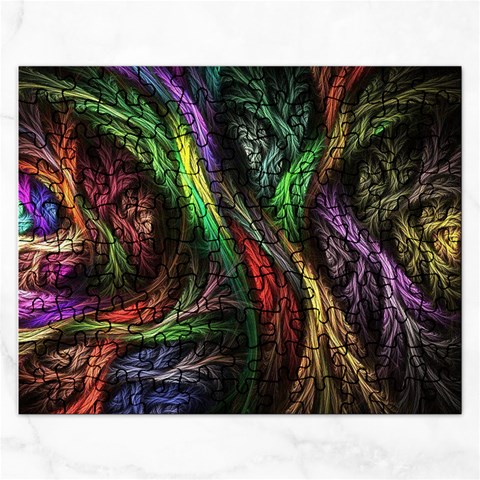 Abstract Psychedelic Rectangular Jigsaw Puzzl from ArtsNow.com Front