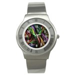 Abstract Psychedelic Stainless Steel Watch