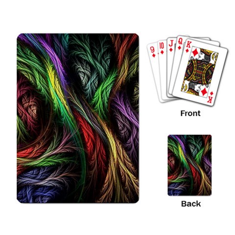 Abstract Psychedelic Playing Cards Single Design (Rectangle) from ArtsNow.com Back