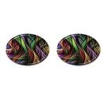 Abstract Psychedelic Cufflinks (Oval)