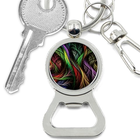 Abstract Psychedelic Bottle Opener Key Chain from ArtsNow.com Front