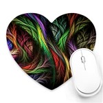 Abstract Psychedelic Heart Mousepad