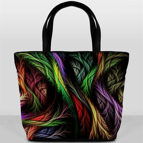 Abstract Psychedelic Bucket Bag from ArtsNow.com Back