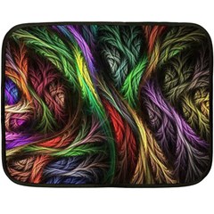 Abstract Psychedelic Two Sides Fleece Blanket (Mini) from ArtsNow.com 35 x27  Blanket Back