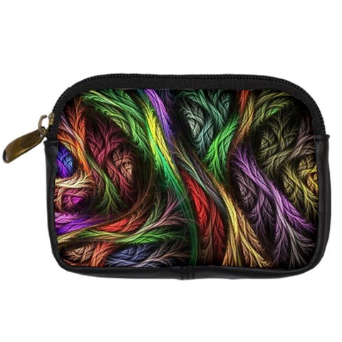 Abstract Psychedelic Digital Camera Leather Case from ArtsNow.com Front