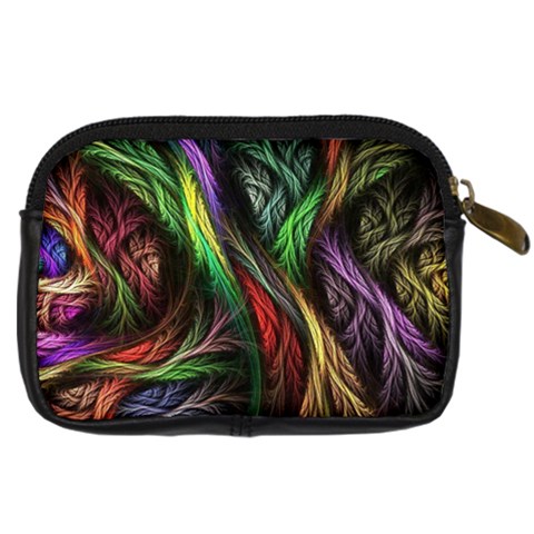 Abstract Psychedelic Digital Camera Leather Case from ArtsNow.com Back