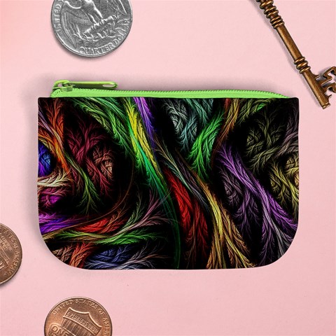 Abstract Psychedelic Mini Coin Purse from ArtsNow.com Front