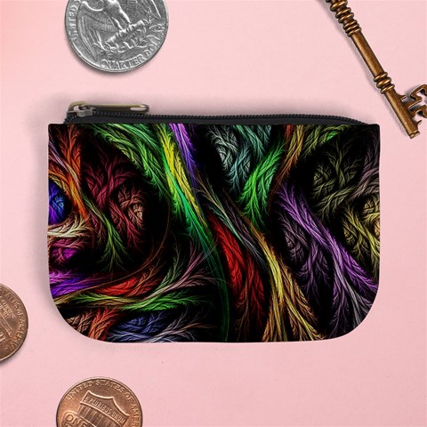 Abstract Psychedelic Mini Coin Purse from ArtsNow.com Front
