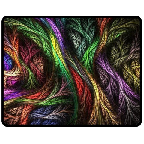 Abstract Psychedelic Fleece Blanket (Medium) from ArtsNow.com 60 x50  Blanket Front