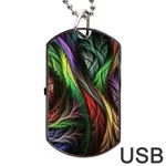 Abstract Psychedelic Dog Tag USB Flash (One Side)