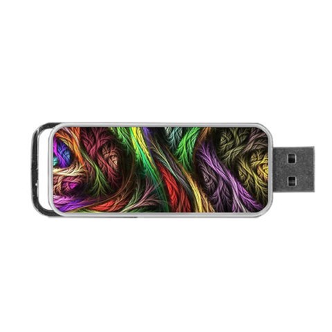 Abstract Psychedelic Portable USB Flash (One Side) from ArtsNow.com Front