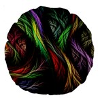 Abstract Psychedelic Large 18  Premium Round Cushions