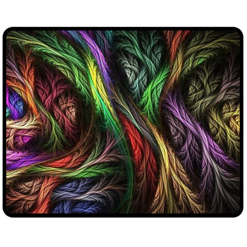 Abstract Psychedelic Two Sides Fleece Blanket (Medium) from ArtsNow.com 58.8 x47.4  Blanket Back