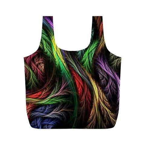 Abstract Psychedelic Full Print Recycle Bag (M) from ArtsNow.com Front