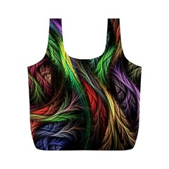 Abstract Psychedelic Full Print Recycle Bag (M) from ArtsNow.com Back