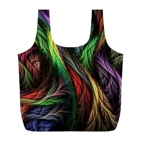 Abstract Psychedelic Full Print Recycle Bag (L) from ArtsNow.com Front
