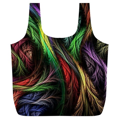 Abstract Psychedelic Full Print Recycle Bag (XL) from ArtsNow.com Front