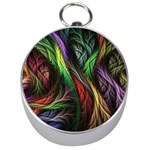 Abstract Psychedelic Silver Compasses