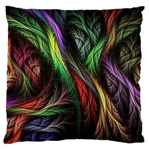 Abstract Psychedelic Large Premium Plush Fleece Cushion Case (One Side) from ArtsNow.com Front