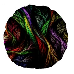 Abstract Psychedelic Large 18  Premium Flano Round Cushions from ArtsNow.com Front