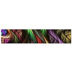 Abstract Psychedelic Small Premium Plush Fleece Scarf