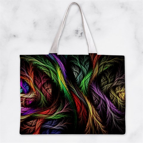 Abstract Psychedelic Zipper Mini Tote Bag from ArtsNow.com Front