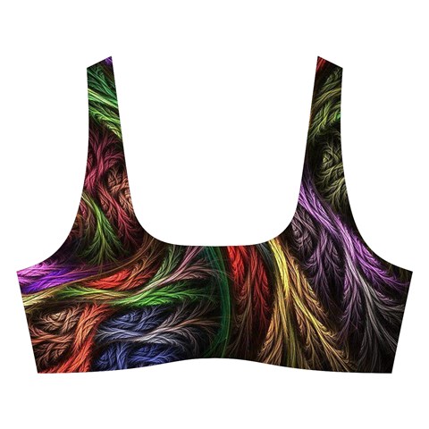 Abstract Psychedelic Cross Back Hipster Bikini Set from ArtsNow.com Front