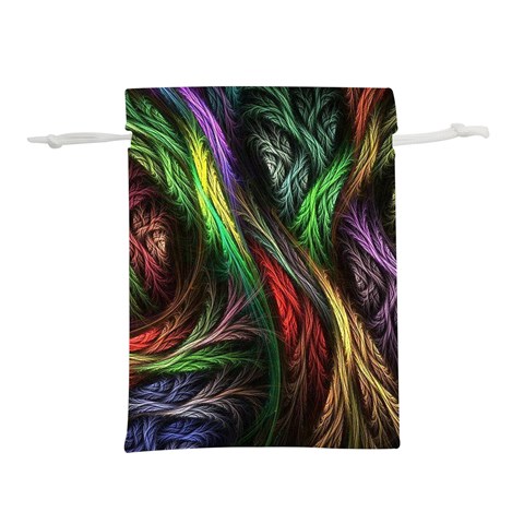 Abstract Psychedelic Lightweight Drawstring Pouch (L) from ArtsNow.com Front