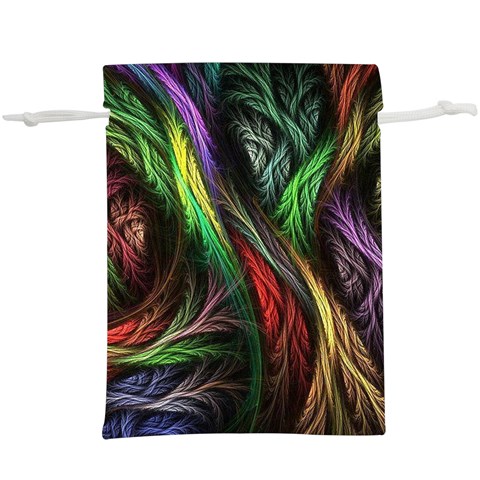 Abstract Psychedelic Lightweight Drawstring Pouch (XL) from ArtsNow.com Front