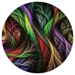Abstract Psychedelic Round Trivet