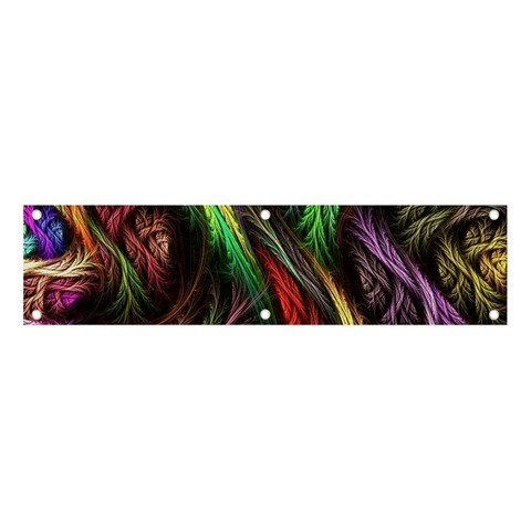 Abstract Psychedelic Banner and Sign 4  x 1  from ArtsNow.com Front