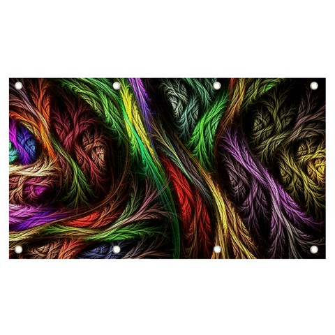 Abstract Psychedelic Banner and Sign 7  x 4  from ArtsNow.com Front