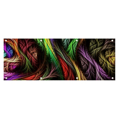 Abstract Psychedelic Banner and Sign 8  x 3  from ArtsNow.com Front