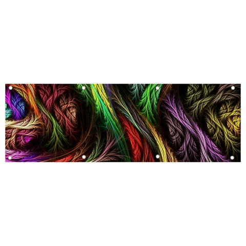 Abstract Psychedelic Banner and Sign 9  x 3  from ArtsNow.com Front
