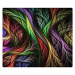 Abstract Psychedelic Premium Plush Fleece Blanket (Small)