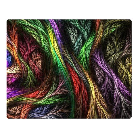 Abstract Psychedelic Premium Plush Fleece Blanket (Large) from ArtsNow.com 80 x60  Blanket Front