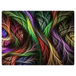 Abstract Psychedelic Two Sides Premium Plush Fleece Blanket (Extra Small)