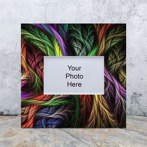 Abstract Psychedelic White Box Photo Frame 4  x 6  from ArtsNow.com Front