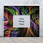 Abstract Psychedelic White Wall Photo Frame 5  x 7 