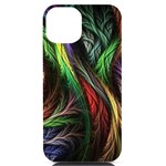Abstract Psychedelic iPhone 14 Black UV Print Case