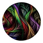 Abstract Psychedelic Round Glass Fridge Magnet (4 pack)
