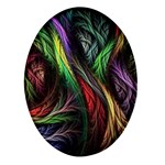 Abstract Psychedelic Oval Glass Fridge Magnet (4 pack)