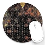 Abstract Psychedelic Geometry Andy Gilmore Sacred Round Mousepad