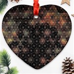 Abstract Psychedelic Geometry Andy Gilmore Sacred Ornament (Heart)