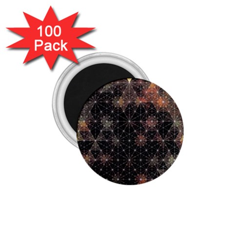 Abstract Psychedelic Geometry Andy Gilmore Sacred 1.75  Magnets (100 pack)  from ArtsNow.com Front