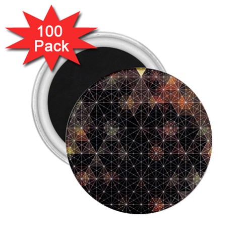 Abstract Psychedelic Geometry Andy Gilmore Sacred 2.25  Magnets (100 pack)  from ArtsNow.com Front