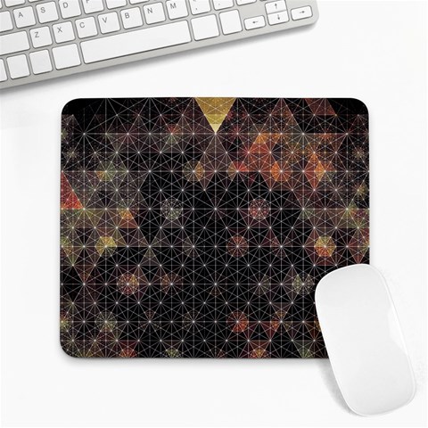 Abstract Psychedelic Geometry Andy Gilmore Sacred Large Mousepad from ArtsNow.com Front