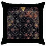 Abstract Psychedelic Geometry Andy Gilmore Sacred Throw Pillow Case (Black)